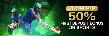 50% First Deposit Bonus On Sports
